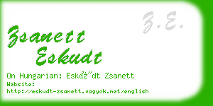 zsanett eskudt business card